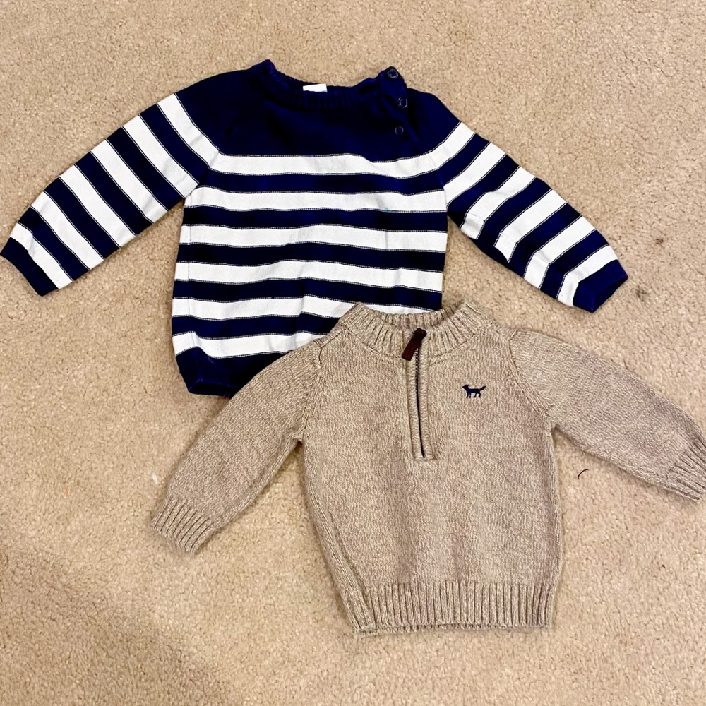 2 Baby Boy Sweaters